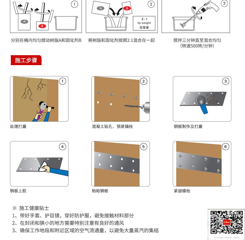 包钢惠民粘钢加固施工过程